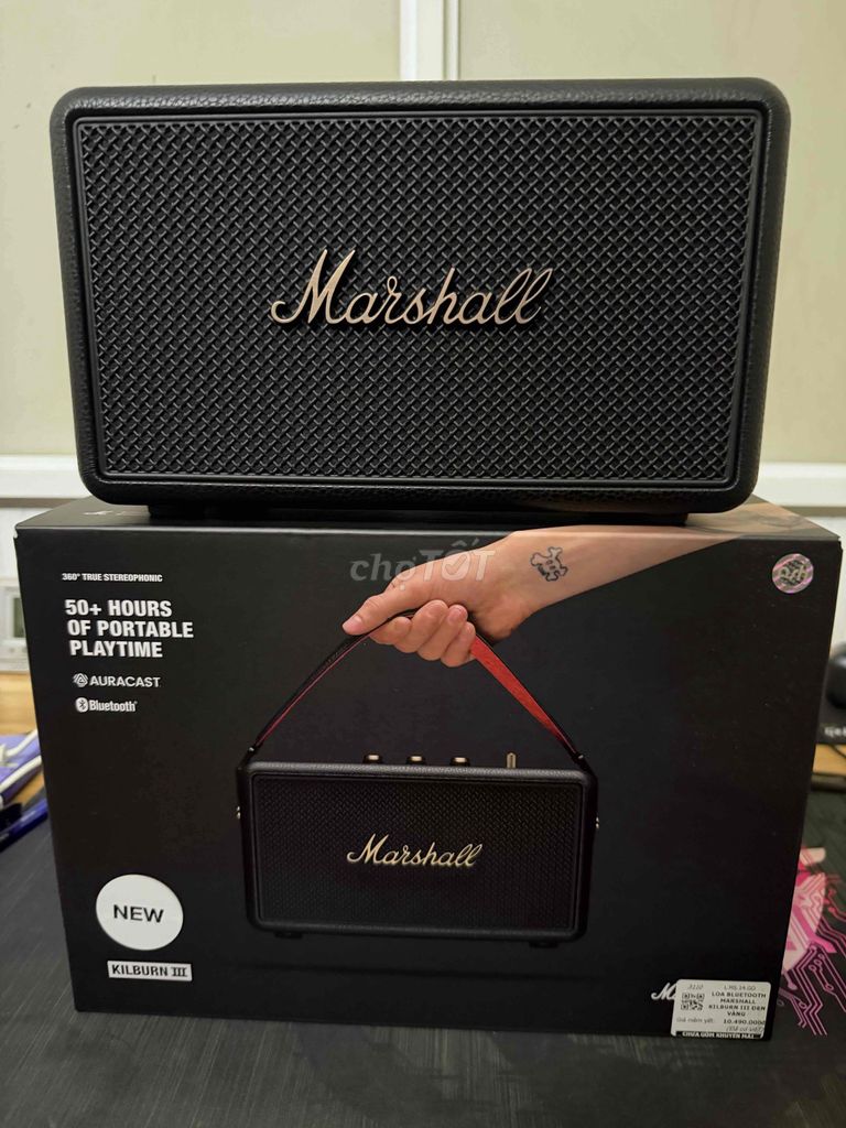 Loa Bluetooth Marshall Kilburn III Đen. Mua bán Tivi, Âm thanh tại Quận Hoàng Mai Hà Nội được đăng bởi Hồng Quân Nguyễn hình 1