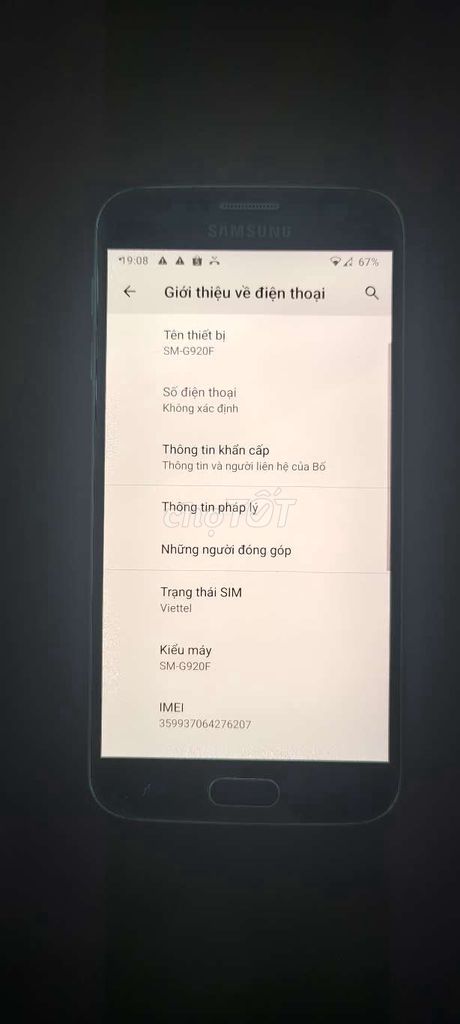 Samsung S6 32GB Bạc. Mua bán Điện thoại tại Huyện Đức Hòa Long An được đăng bởi Thơm  hình 1