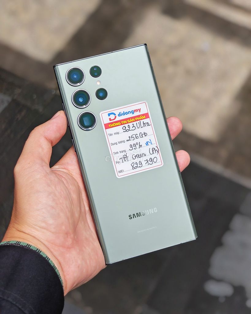 Samsung Galaxy S23 Ultra 5G 256GB Xanh SSVN 99%. Mua bán Điện thoại tại Quận 10 Tp Hồ Chí Minh được đăng bởi Di Động Mỹ hình 1