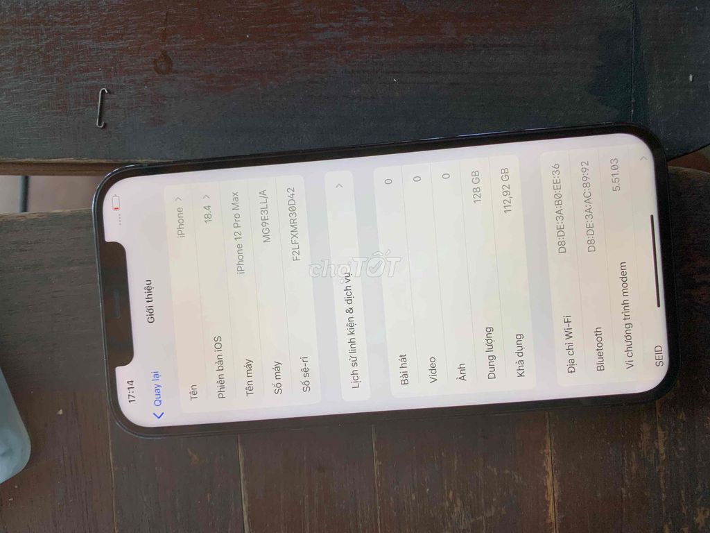 iPhone 12 Pro Max 128GB Hư cam trước. Mua bán Điện thoại tại Quận Bình Thuỷ Cần Thơ được đăng bởi nguyễn hình 1