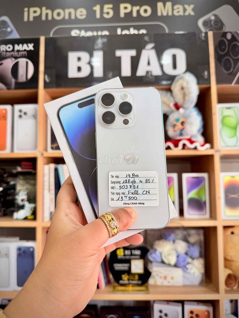 Apple iPhone 14 Pro 128GB Trắng. Mua bán Điện thoại tại Thành phố Long Xuyên An Giang được đăng bởi Bi Táo Store hình 1