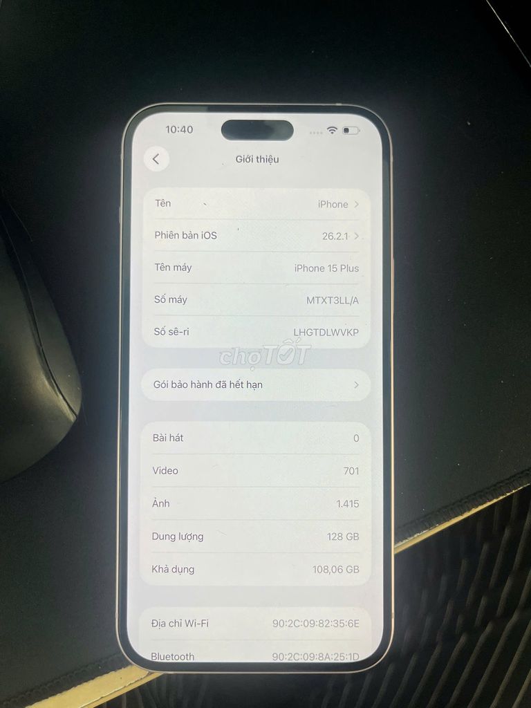 cần bán nhanh IP15 Pls 128GB Hồng 128G. Mua bán Điện thoại tại Quận 3 Tp Hồ Chí Minh được đăng bởi Đỗ Thị Ngọc mai hình 1