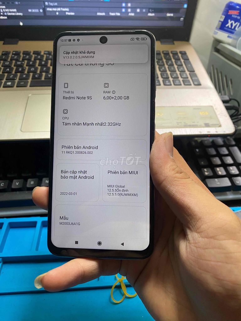 Xiaomi Redmi Note 9S 128GB Trắng. Mua bán Điện thoại tại Huyện Chợ Gạo Tiền Giang được đăng bởi Trường ĐTDĐ hình 1