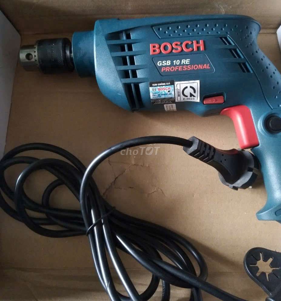 Khoan Bosch chính hãng 10 re500w mới 99%