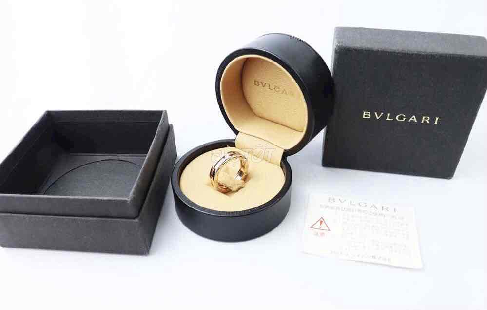 Nhẫn BVLGARI vàng Hồng chính hãng italia Fullbox