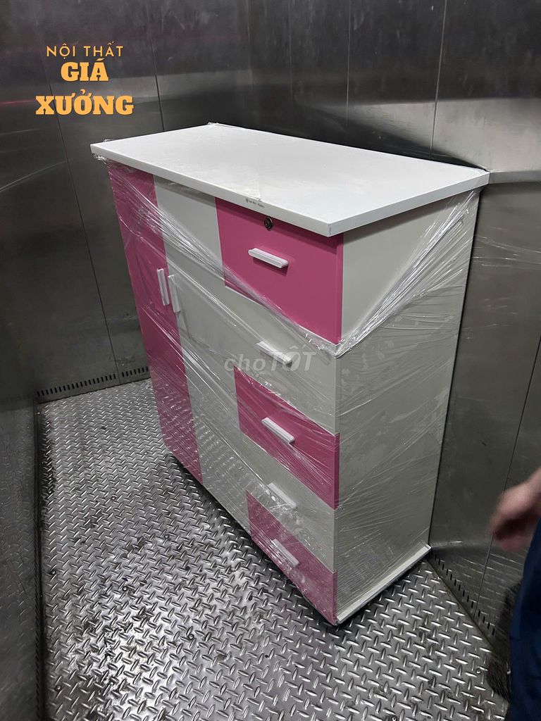 Tủ quần áo nhựa Đài Loan 125x106x42cm HỒNG. Mua bán Tủ, kệ gia đình tại Thành phố Thuận An Bình Dương được đăng bởi Nội Thất Giá Xưởng  hình 1