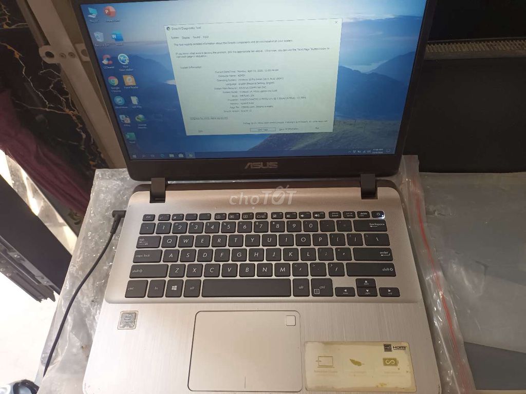 Asus X407 i3-7020U ram8gb ssd120gb mỏng đẹp. Mua bán Laptop tại Quận Hải Châu Đà Nẵng được đăng bởi NGUYỄN ĐĂNG LÝ hình 1