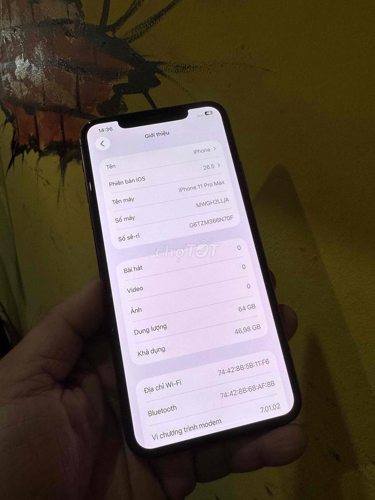 Apple iPhone 11 Prm 64G vàng qte mỹ 99%. Mua bán Điện thoại tại Thành phố Biên Hòa Đồng Nai được đăng bởi thanh hình 1