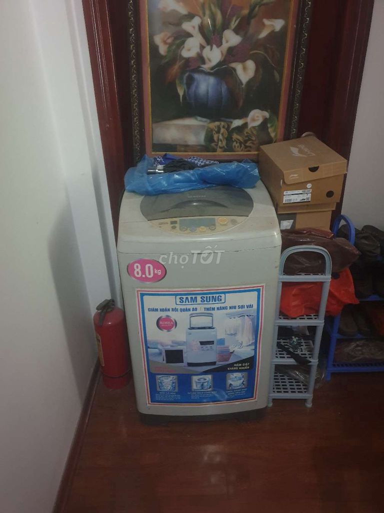 Máy giặt Samsung 8.0 kg Trắng Đã sử dụng. Mua bán Máy giặt tại Quận Ba Đình Hà Nội được đăng bởi dutrali hình 1