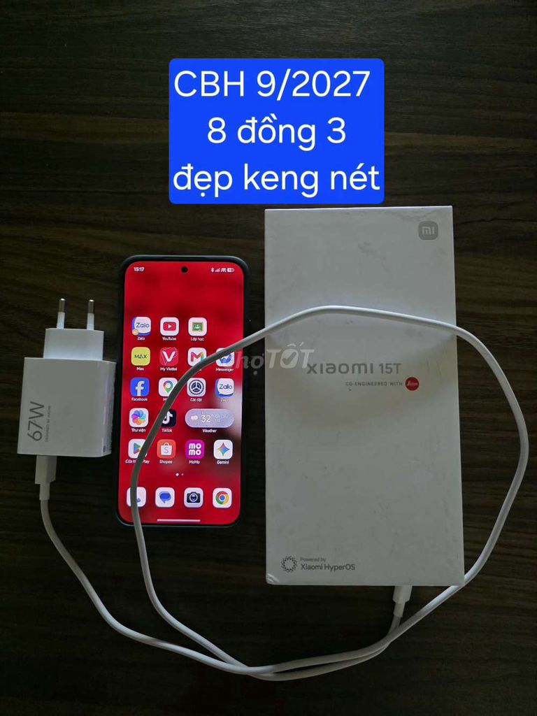 Xiaomi 15T 12GB/512GB Đã sử dụng. Mua bán Điện thoại tại Huyện Gò Dầu Tây Ninh được đăng bởi Lê Minh Trí hình 1