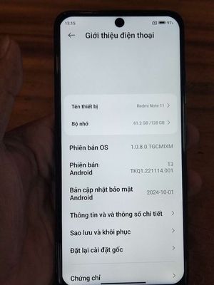 Xiaomi Redmi Note 11 6GB/128GB Đen
