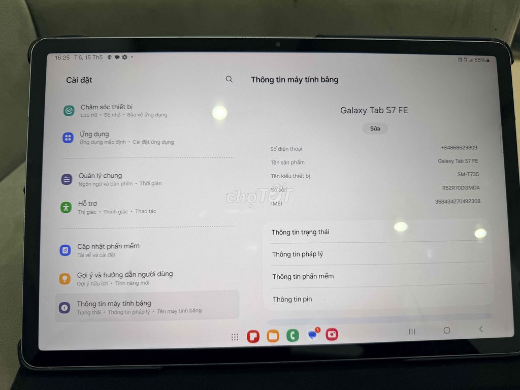 Samsung Tab S7 FE 12.4 inch Xanh zin đẹp. Mua bán Máy tính bảng tại Quận Cầu Giấy Hà Nội được đăng bởi TicoSmartphone hình 1