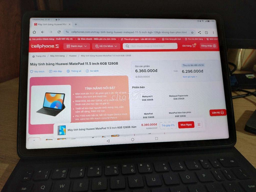 Huawei MatePad 11.5 6GB/128GB. Mua bán Máy tính bảng tại Quận Tân Bình Tp Hồ Chí Minh được đăng bởi Khuê Vi hình 1