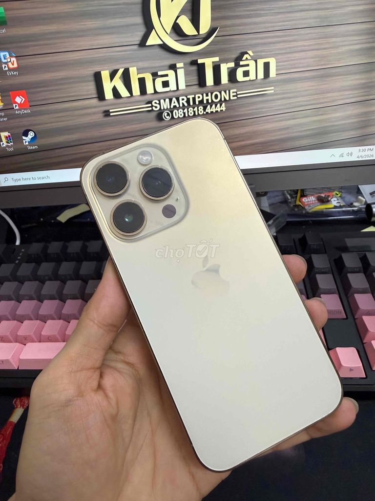 Apple iPhone 14 Pro 256GB Vàng. Mua bán Điện thoại tại Thành phố Nha Trang Khánh Hòa được đăng bởi khaitransmartphone hình 1