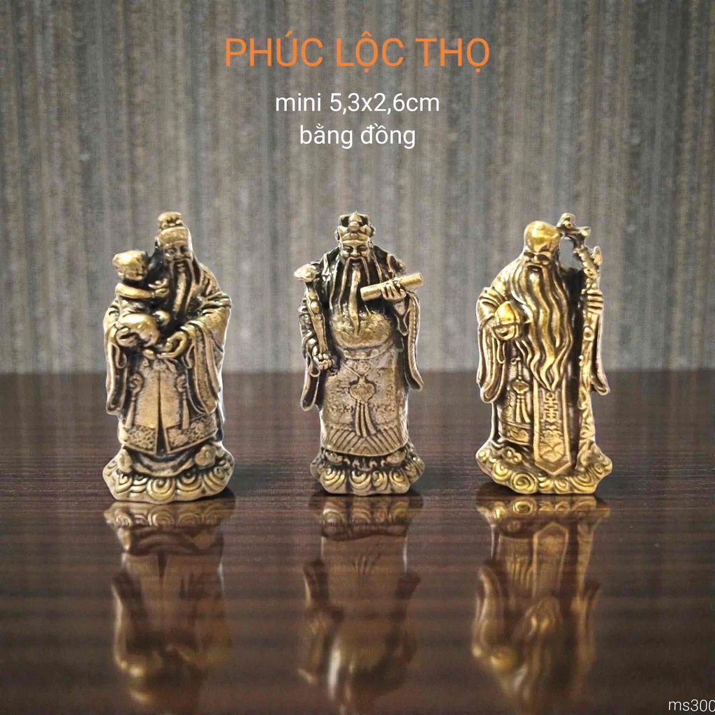 Tượng Phúc Lộc Thọ Đồng. Mua bán Đồ sưu tầm, đồ cổ tại Thành phố Rạch Giá Kiên Giang được đăng bởi Đức Bảo Trần hình 1