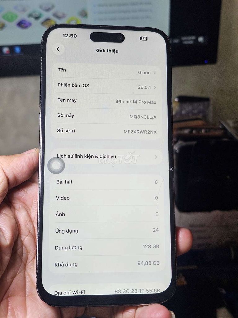 iPhone 14 Pro Max 128GB lướt web treo game . Mua bán Điện thoại tại Quận 8 Tp Hồ Chí Minh được đăng bởi Thiên Hòa mobile  hình 1