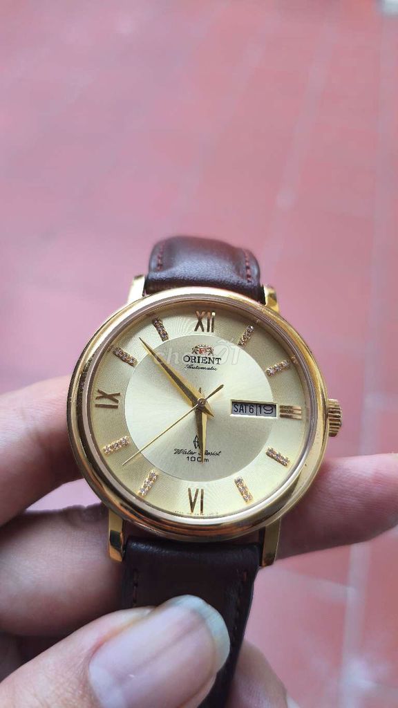 Đồng hồ Orient Nam Kính Sapphire Vàng 40mm. Mua bán Đồng hồ tại Huyện Hưng Hà Thái Bình được đăng bởi Trần Văn Nam hình 1