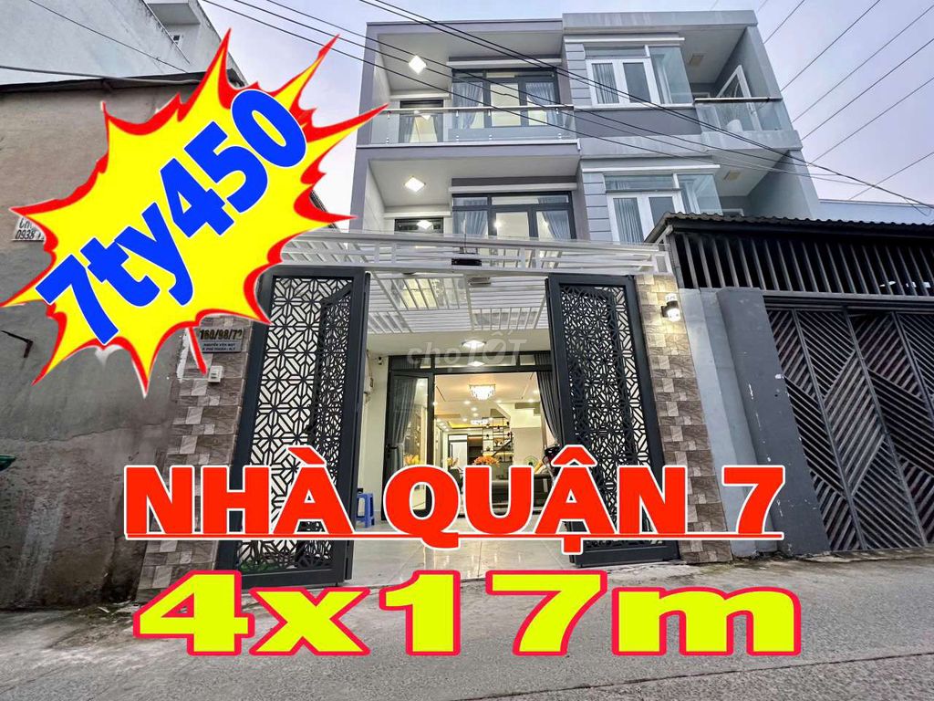 NHÀ PHỐ ĐƯỜNG NGUYỄN VĂN QUỲ QUẬN 7. Mua bán Nhà ở tại Quận 7 Tp Hồ Chí Minh được đăng bởi Cẩm Nhung hình 2