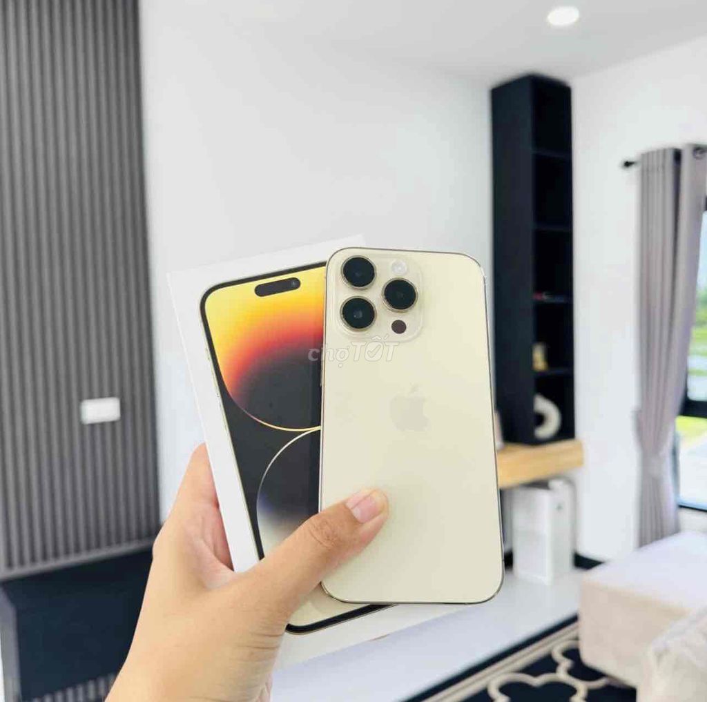 iPhone 14 Pro 128GB Gold FULLBOX 99% BH APPLE 2024. Mua bán Điện thoại tại Quận 10 Tp Hồ Chí Minh được đăng bởi iStockHCM hình 1