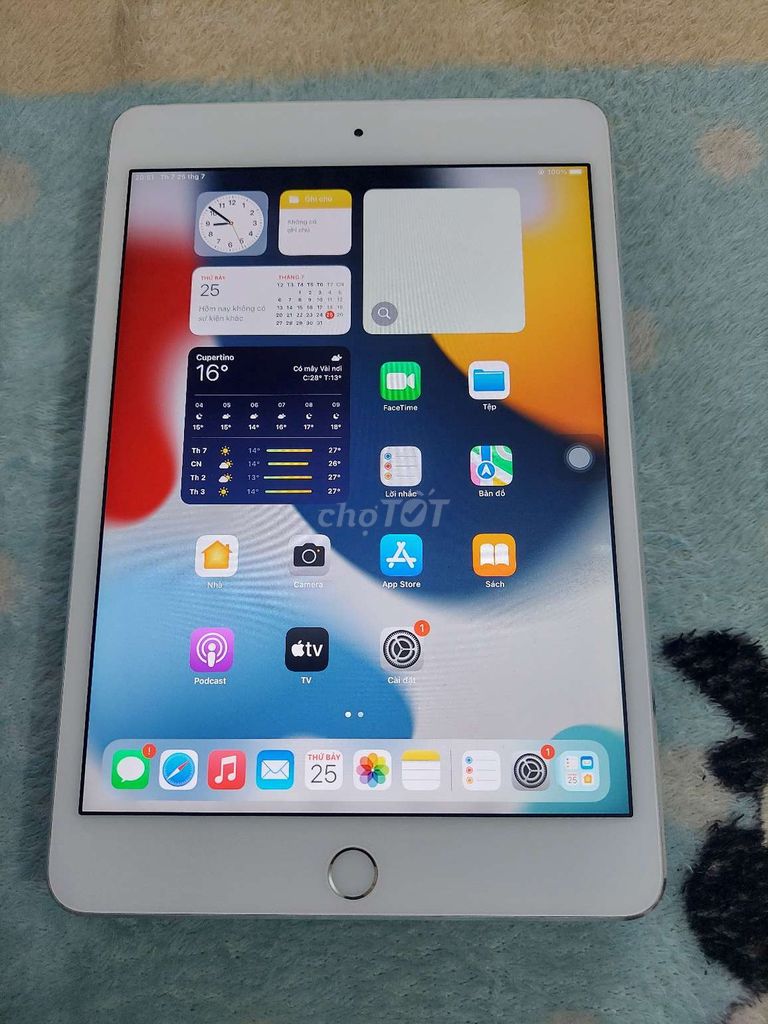 Combo Apple iPad Mini 4 Wifi 128GB Bạc như mới . Mua bán Máy tính bảng tại Quận Tân Bình Tp Hồ Chí Minh được đăng bởi Hàng Bao Tét hình 1