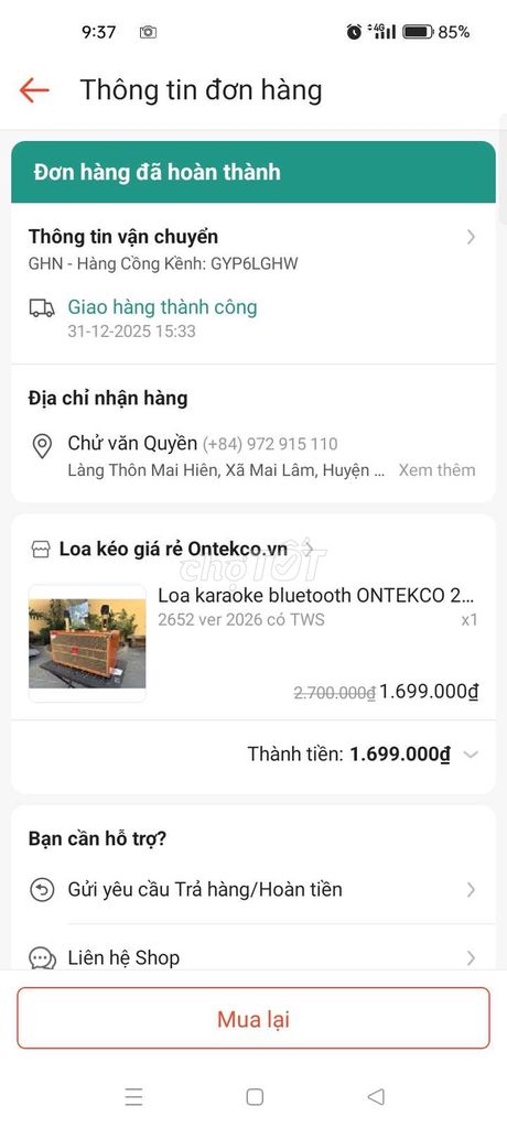 Loa kéo ONTEKCO 2652 ver 2026 Nâu. Mua bán Tivi, Âm thanh tại Quận Long Biên Hà Nội được đăng bởi Chu Quyen hình 1