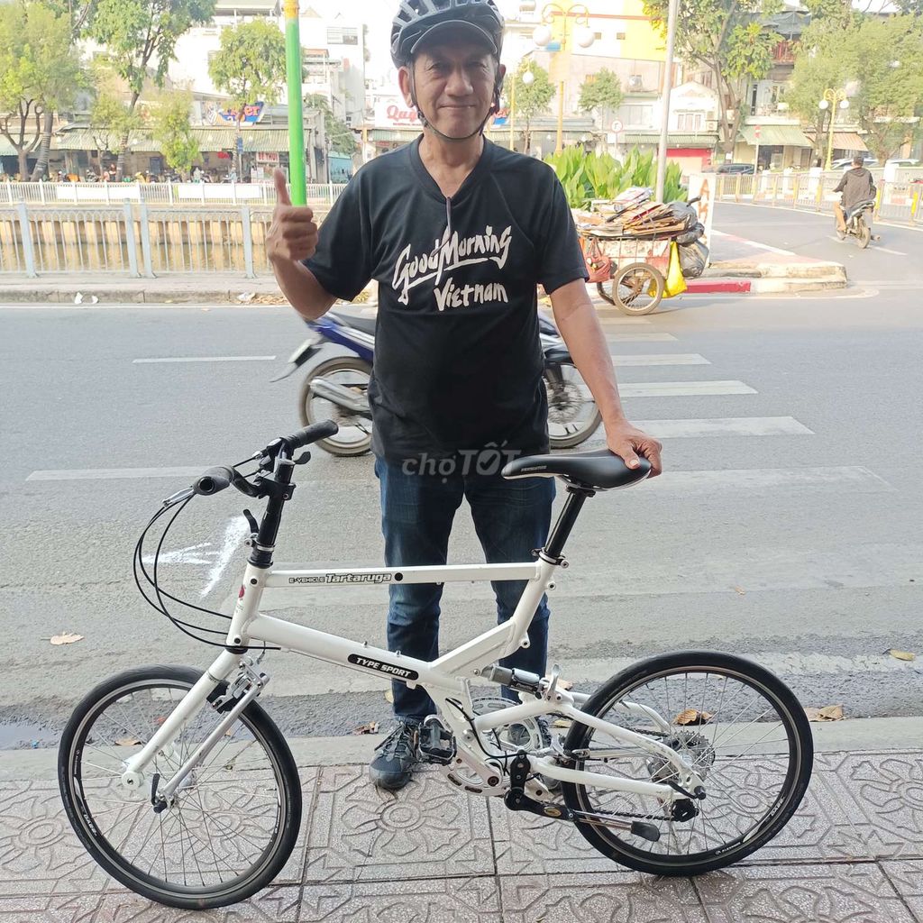 Xe đạp minivelo Nhật Taragura xếp bánh 20 inch