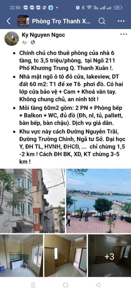 Còn phòng cho sinh viên, người đi làm tại Ngõ 211 phố Khương Trung