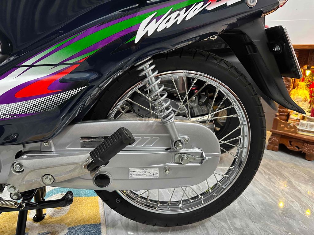 Honda Wave Alpha 2005 Xanh đen. Mua bán Xe máy tại Huyện Châu Phú An Giang được đăng bởi Pin Rồm hình 3