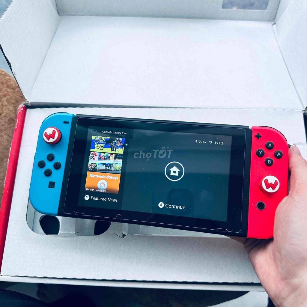 Máy chơi game Nintendo Switch V2 Likenew Fullbox. Mua bán Thiết bị chơi game tại Quận 8 Tp Hồ Chí Minh được đăng bởi school stone hình 1