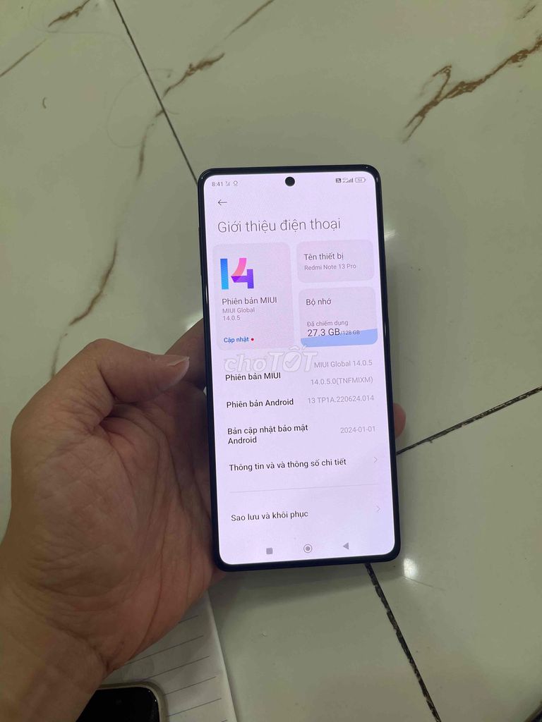 Xiaomi Redmi Note 13 Pro Ram8/128 zin cũ. Mua bán Điện thoại tại Quận Hà Đông Hà Nội được đăng bởi Mạnh Mobile hình 1