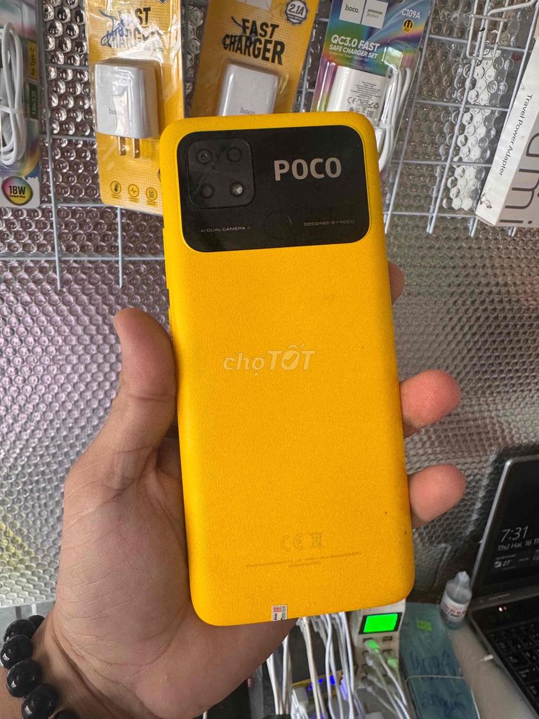 POCO C40 64GB Vàng. Mua bán Điện thoại tại Huyện Thới Bình Cà Mau được đăng bởi hoang phi hình 1