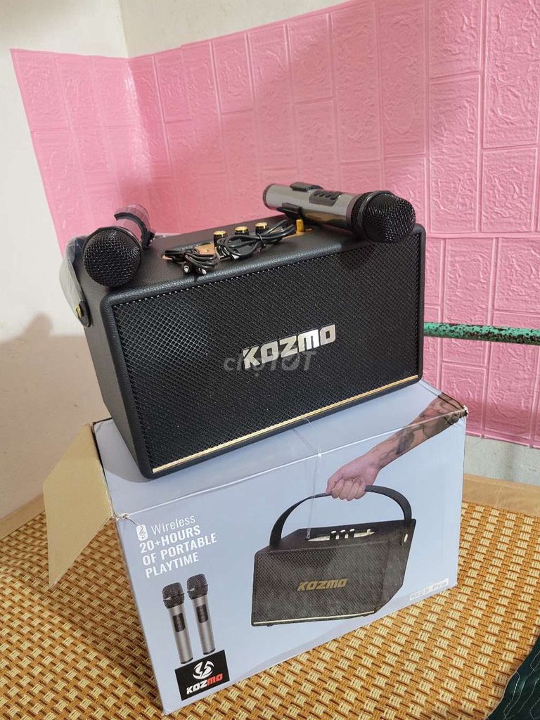 Loa karaoke Kozmo M35 Pro Đen Không dây. Mua bán Tivi, Âm thanh tại Quận Cầu Giấy Hà Nội được đăng bởi Nguyễn văn hải hình 1