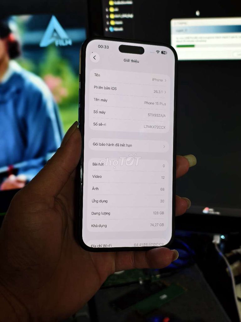 15 Plus 128GB nguyên bản 2 sim vật lý. Mua bán Điện thoại tại Thành phố Đà Lạt Lâm Đồng được đăng bởi NGUYEN THANH DALAT hình 1