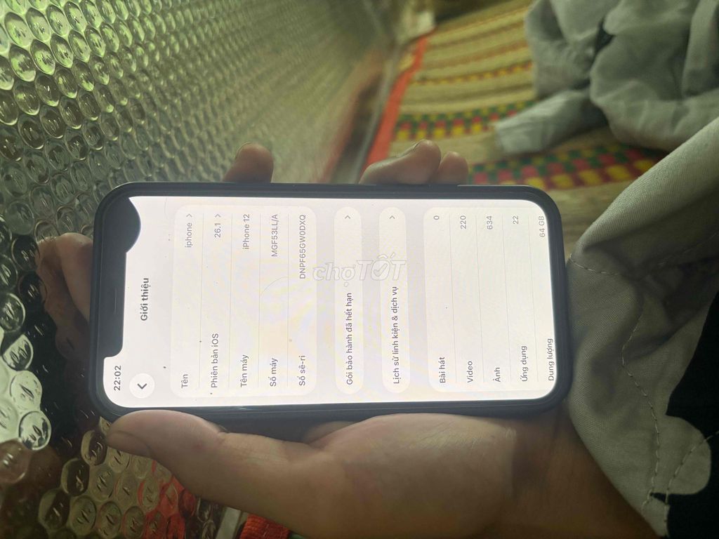 iPhone 12 64GB Trắng. Mua bán Điện thoại tại Quận 4 Tp Hồ Chí Minh được đăng bởi Nguyễn quôc vượng hình 1
