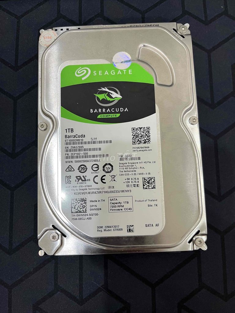 Ổ cứng HDD Barracuda 1TB cũ