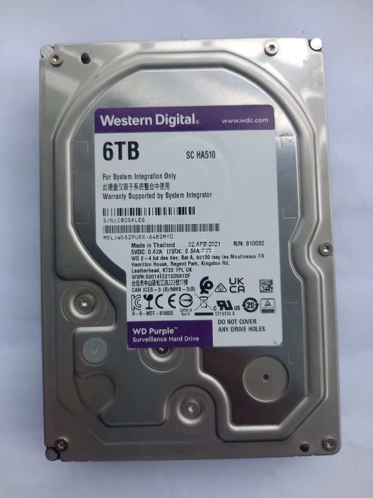 Ổ cứng Western Digital dung lượng 6TB màu tím.. Mua bán Linh kiện (RAM, Card...) tại Quận Gò Vấp Tp Hồ Chí Minh được đăng bởi Liệu hình 1