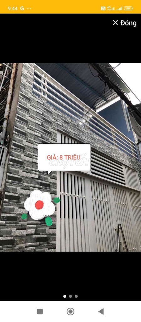 Nhà thuê Gò Vấp 2PN F3 giá 8 triệu