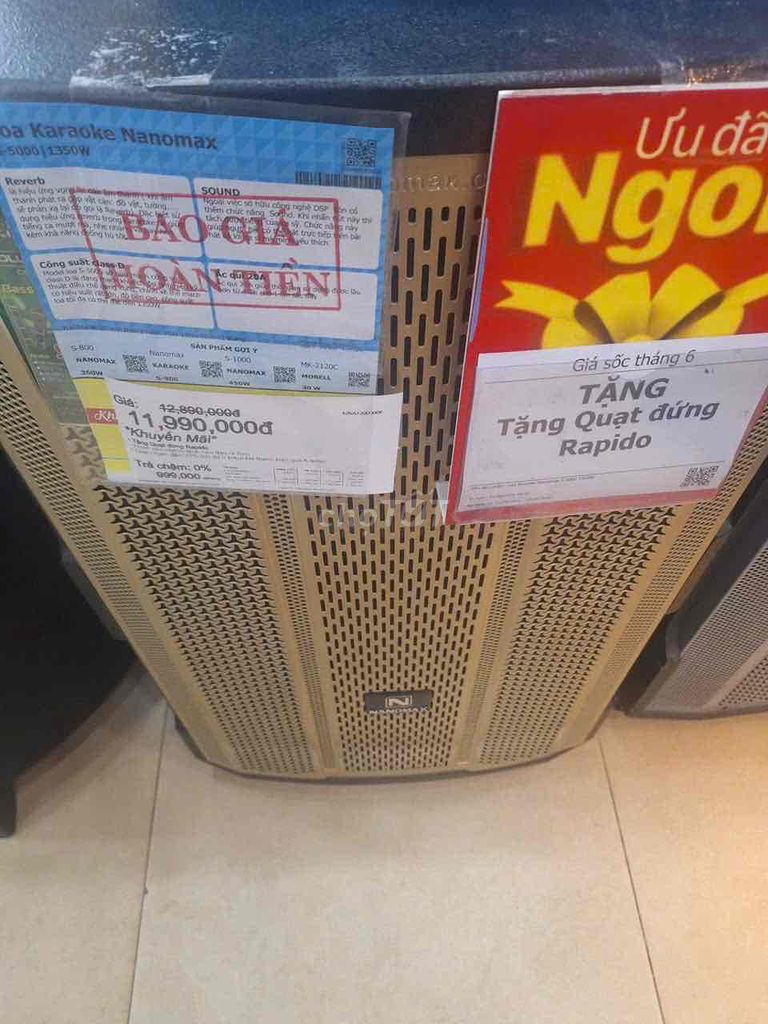 Loa karaoke Nanomax S-5000 đã sử dụng. Mua bán Tivi, Âm thanh tại Thành phố Đà Lạt Lâm Đồng được đăng bởi mai hình 1