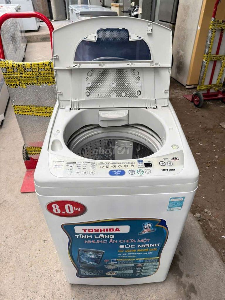 Máy giặt Toshiba 8kg Trắng tiết kiệm điện. Mua bán Máy giặt tại Quận 7 Tp Hồ Chí Minh được đăng bởi Điện Lạnh Giá Tốt hình 1
