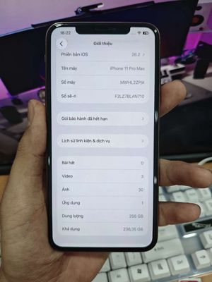 Apple iPhone 11 Pro Max 256GB Gold Quốc Tế