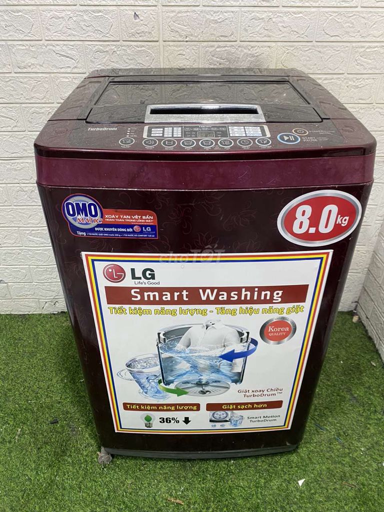 Máy giặt LG 8kg vắt êm ru fjbna