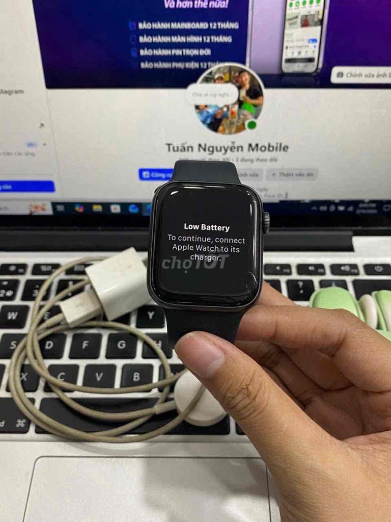 Apple Watch Serial 5 44mm Đen LL/A Pin 75%. Mua bán Thiết bị đeo thông minh tại Quận 3 Tp Hồ Chí Minh được đăng bởi Tuấn Nguyễn hình 1