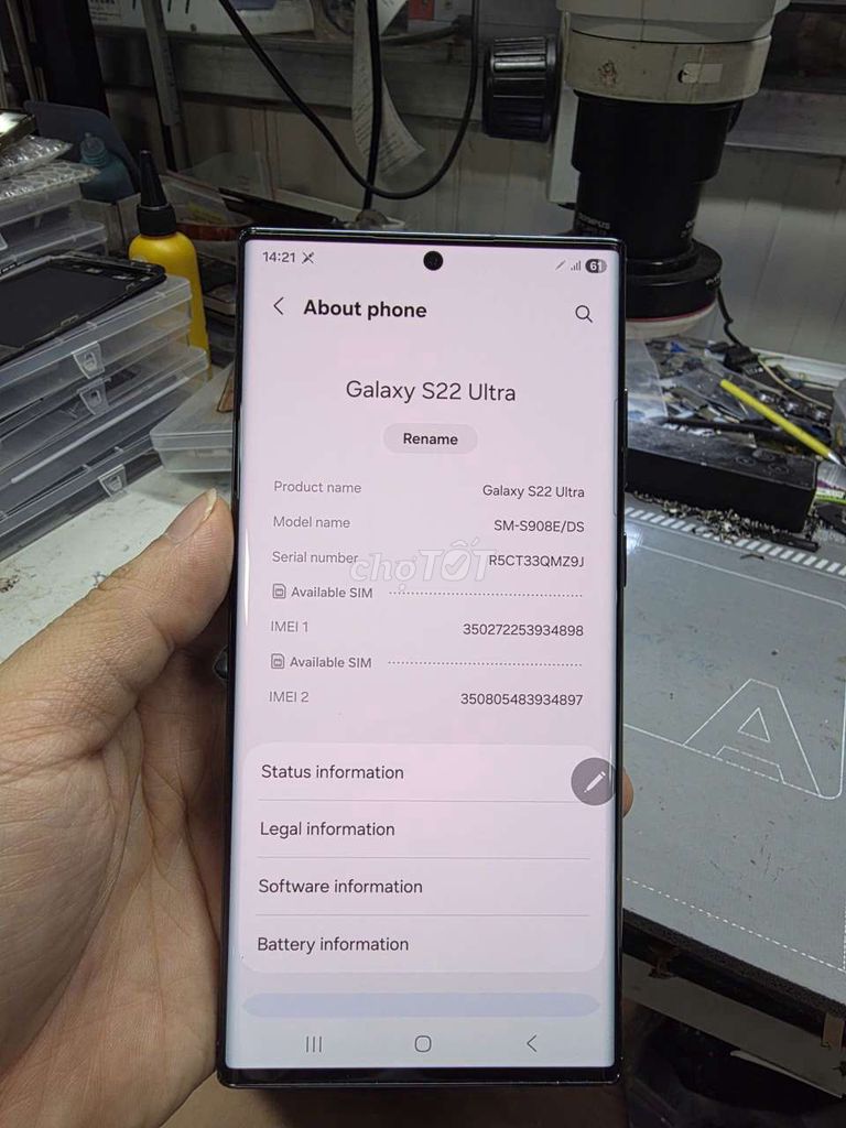  Galaxy S22 Ultra 256GB VN giá rẻ . Mua bán Điện thoại tại Quận 8 Tp Hồ Chí Minh được đăng bởi Thiên Hòa mobile  hình 1