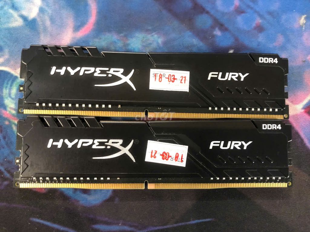 Cặp Ram Kingston HyperX Fury Black 16gb(8x2) 2666