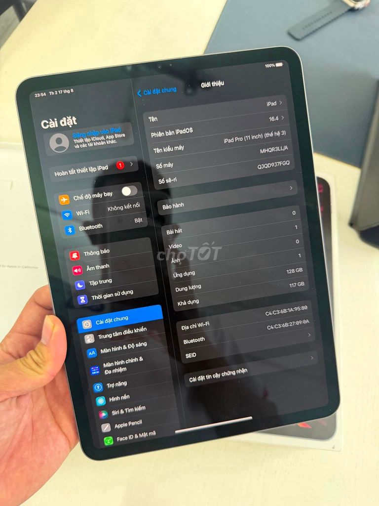 Apple iPad Pro M1 11 inch Wifi Xám. Mua bán Máy tính bảng tại Quận Thanh Xuân Hà Nội được đăng bởi Hội Đồ Điện Tử hình 1