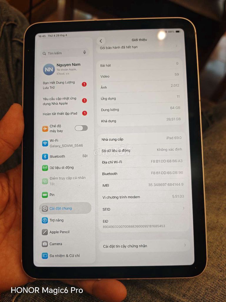Apple iPad mini 6 lte 4g. Mua bán Máy tính bảng tại Quận 10 Tp Hồ Chí Minh được đăng bởi Nhan hình 1
