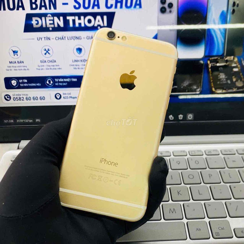 Apple iPhone 6 64GB Vàng Quốc Tế. Mua bán Điện thoại tại Thành phố Biên Hòa Đồng Nai được đăng bởi DT MOBILE BIÊN HOÀ hình 1