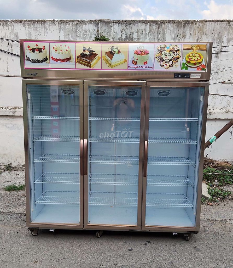 Tủ mát 3 cánh đã sử dụng sấy kính điện. Mua bán Tủ lạnh tại Thành phố Dĩ An Bình Dương được đăng bởi DUY ANH hình 1