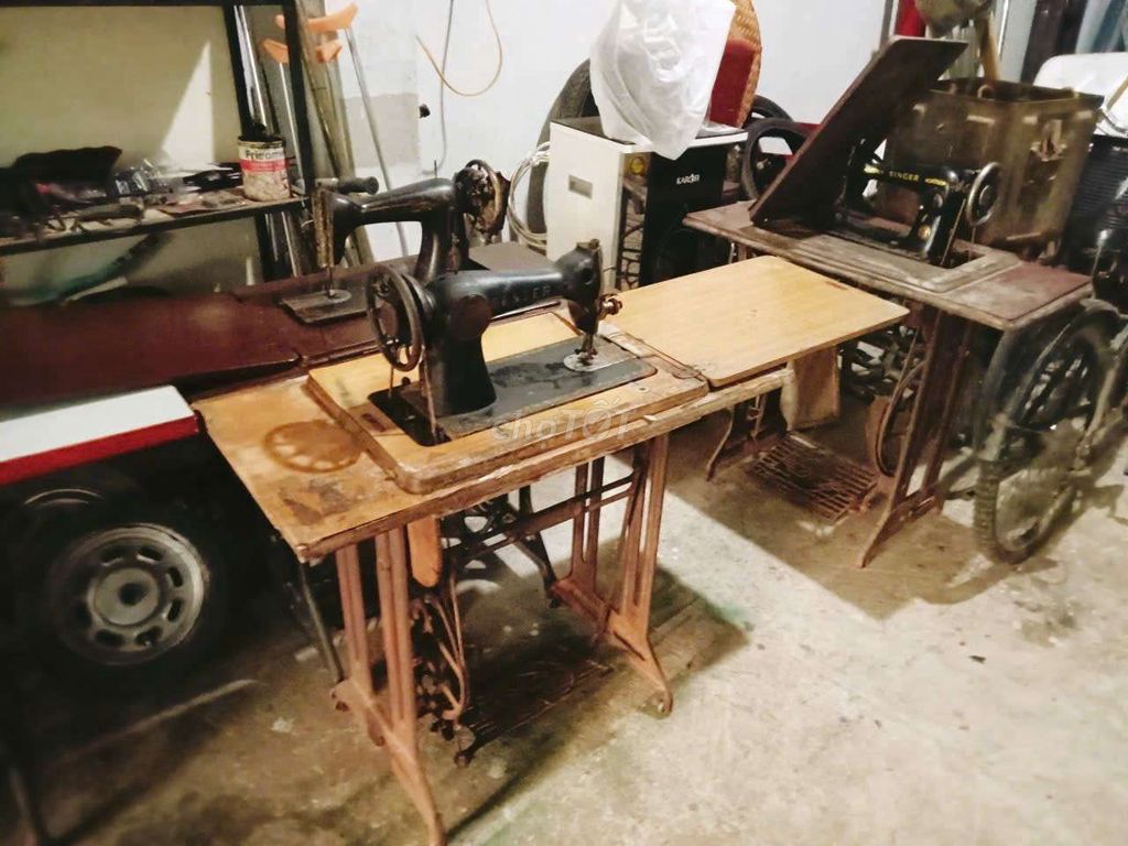 Máy may cổ xưa trang trí. Mua bán Đồ sưu tầm, đồ cổ tại Quận Cẩm Lệ Đà Nẵng được đăng bởi ngo cop ho hình 1