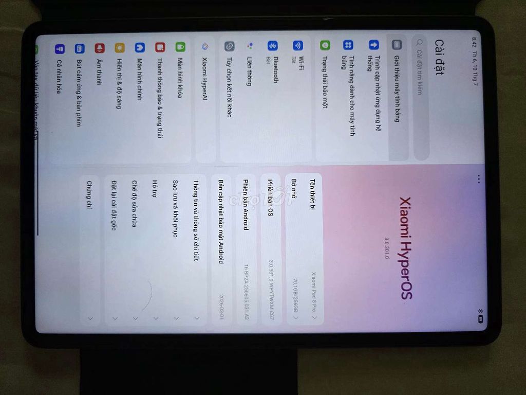 Xiaomi Pad 8 Pro 8GB/256GB Xanh lá. Mua bán Máy tính bảng tại Quận Thanh Xuân Hà Nội được đăng bởi Thong hình 1